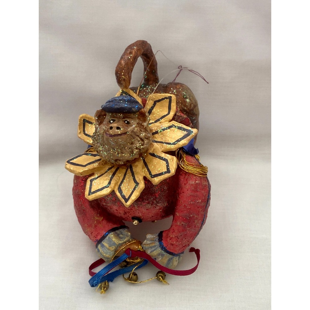 SIX Dept 56 Christmas Ornaments Czarry Nights Monkey Lion Elephant Camel Dog Vtg - Picture 4 of 14